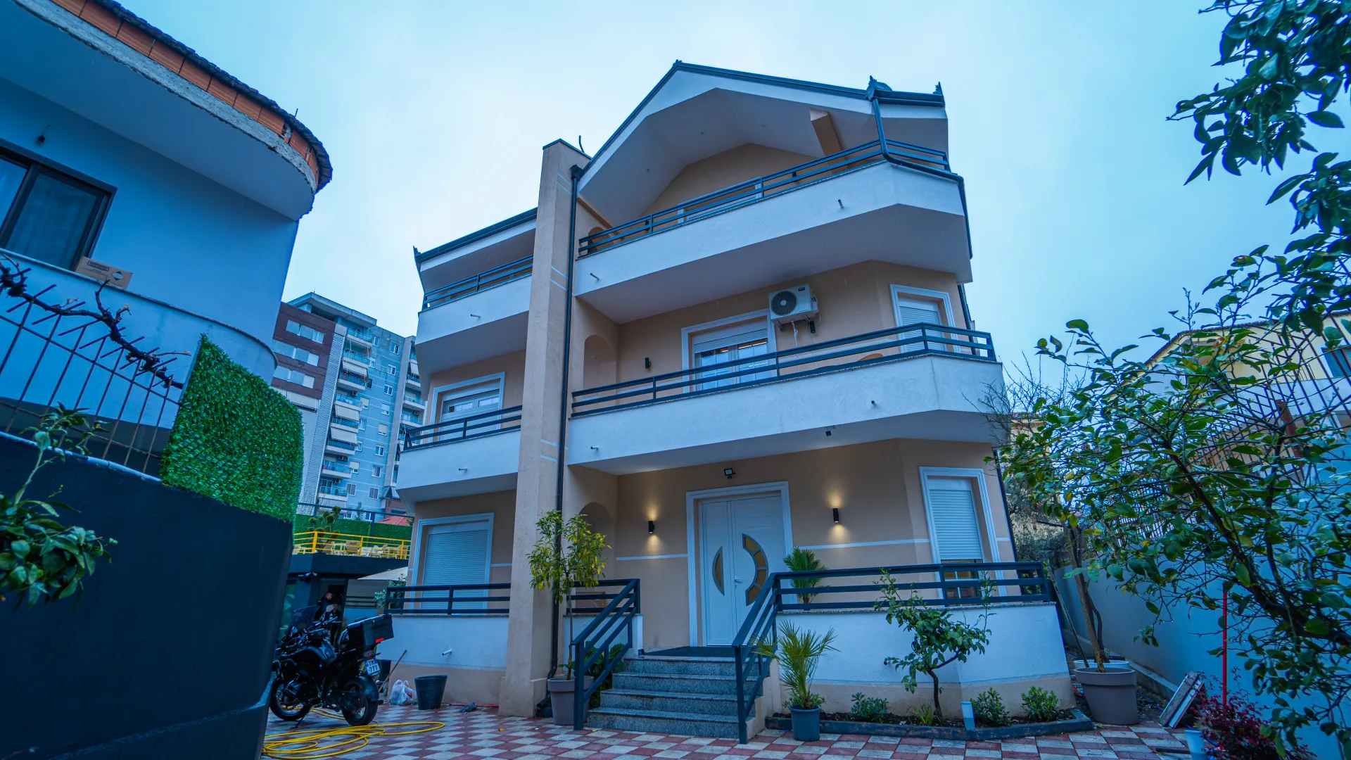 The building